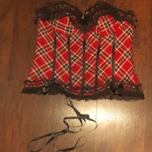 Hips and curves plaid corset 2x